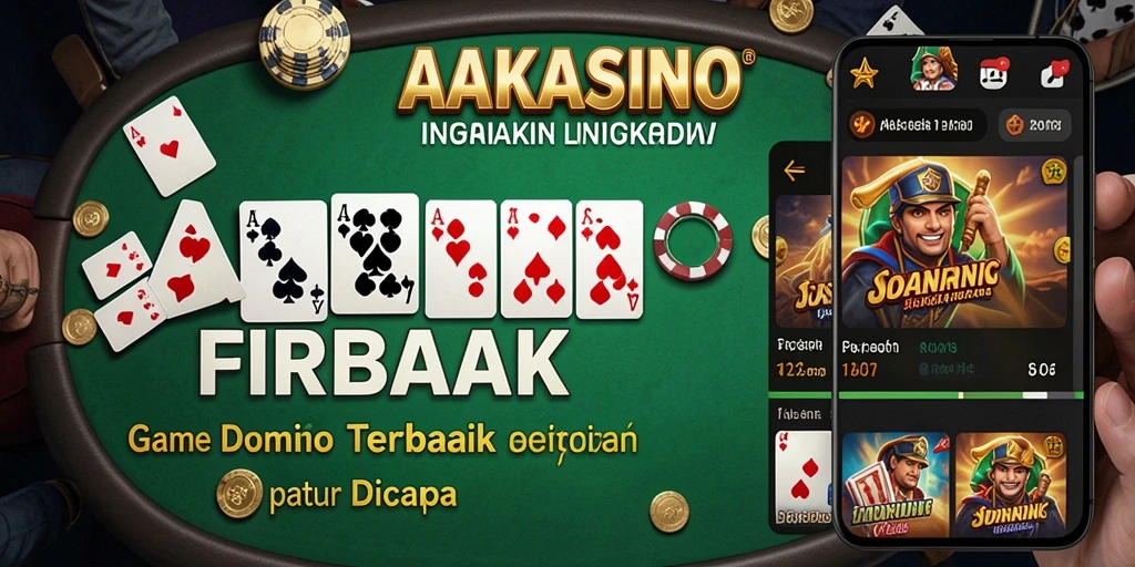 Tampilan gameplay seru dari AAKASINO dengan aksi Domino.