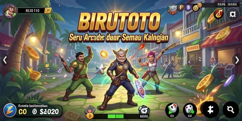 Tampilan gameplay seru dan interaktif dari BIRUTOTO.
