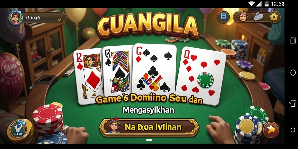 Tampilan gameplay seru dalam game Domino CUANGILA.