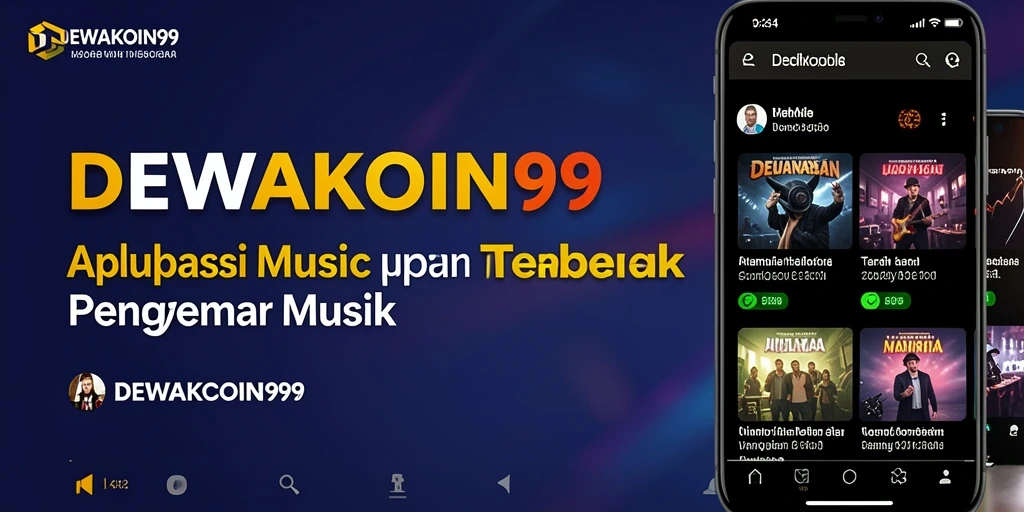 Tampilan gameplay interaktif DEWAKOIN99 dengan berbagai alat musik.