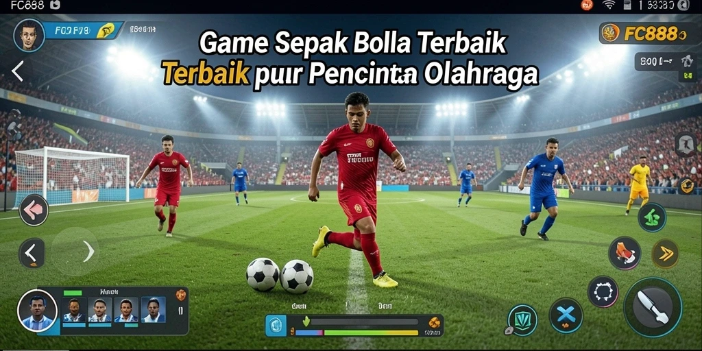 Tampilan gameplay <strong>FC888</strong> yang menarik dengan aksi sepak bola yang mendebarkan.