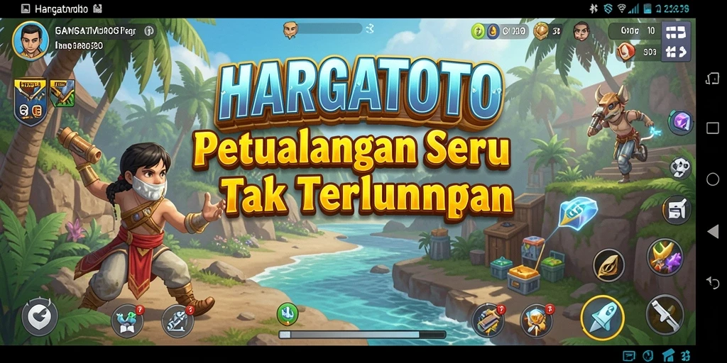 Tampilan gameplay HARGATOTO yang penuh aksi dan tantangan.