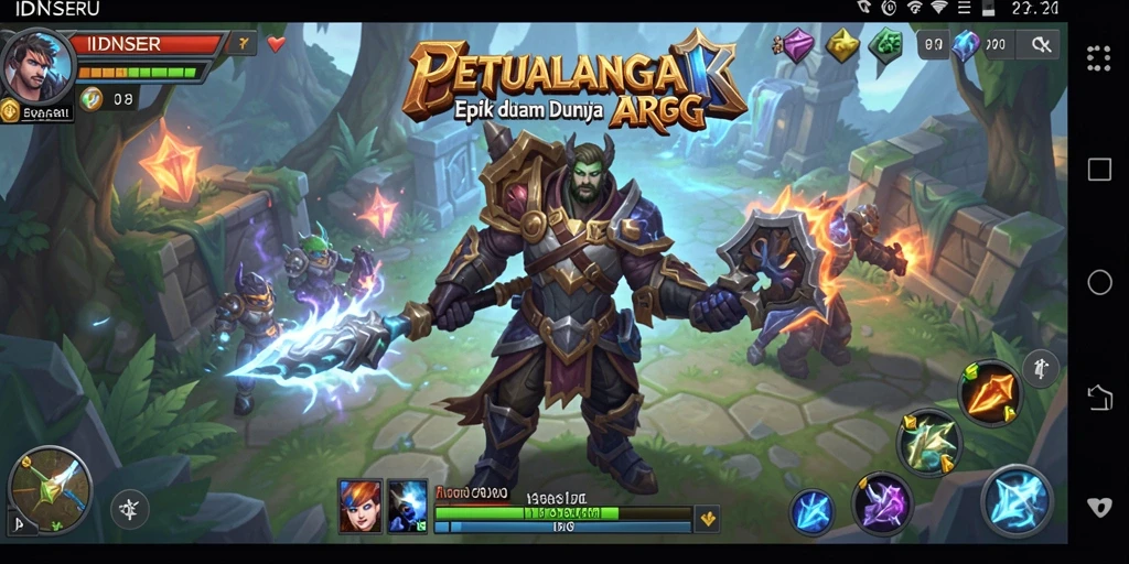 Tangkapan layar gameplay ARPG yang penuh aksi di IDNSERU.