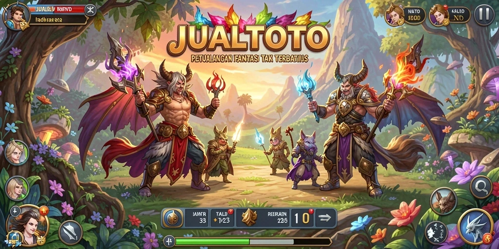 Screenshot gameplay RPG JUALTOTO yang menampilkan aksi seru.