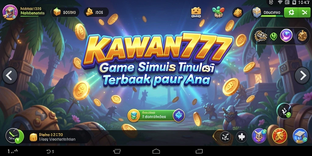 Tampilan gameplay KAWAN777 dengan fitur simulasi yang menarik.
