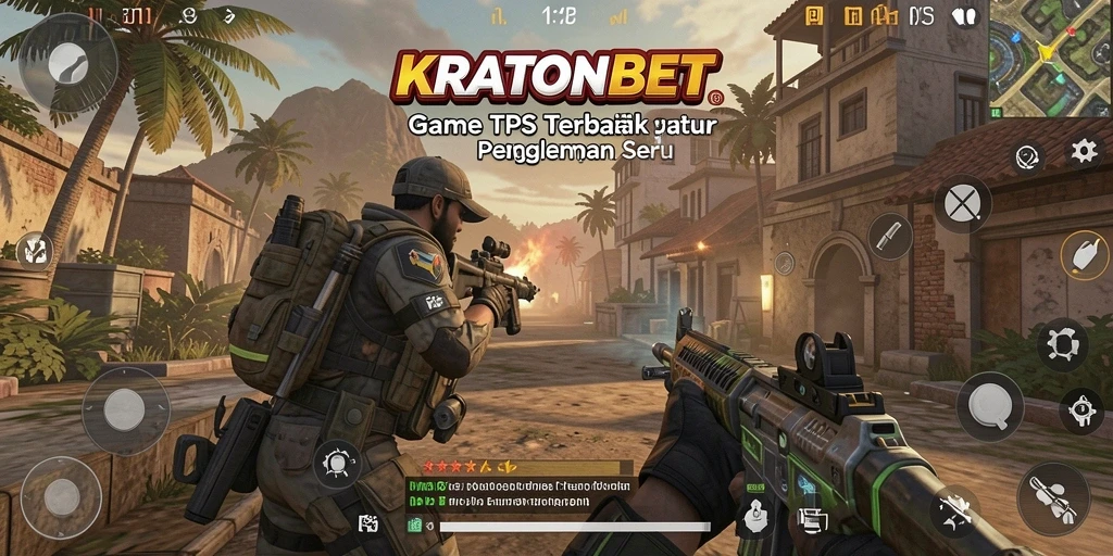 Tampilan gameplay seru KRATONBET dalam aksi taruhan TPS.