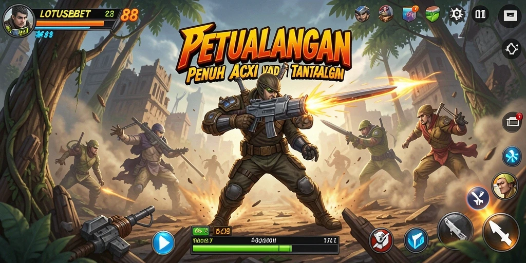 Tampilan menarik dari gameplay LOTUSBET88 yang penuh aksi.