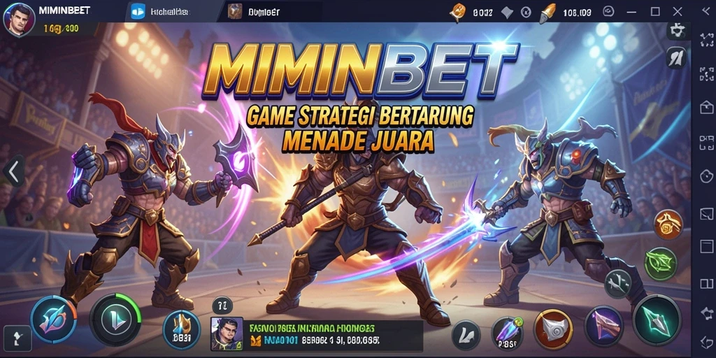 Screenshot gameplay MIMINBET yang menunjukkan aksi strategis yang mendebarkan.