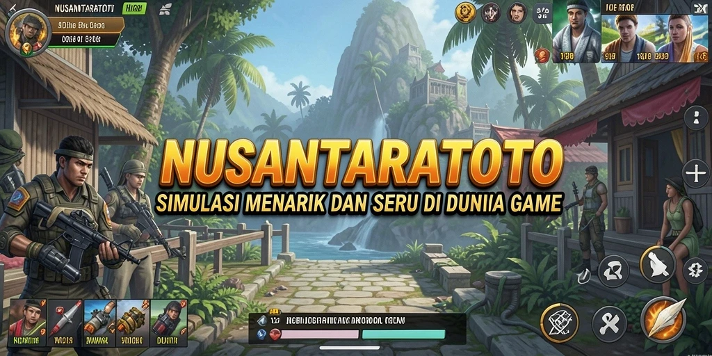 Tampilan gameplay NUSANTARATOTO yang menakjubkan dan interaktif.