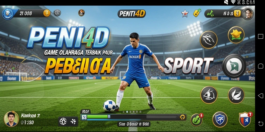 Tampilan seru gameplay PENITI4D dengan variasi olahraga yang menarik.