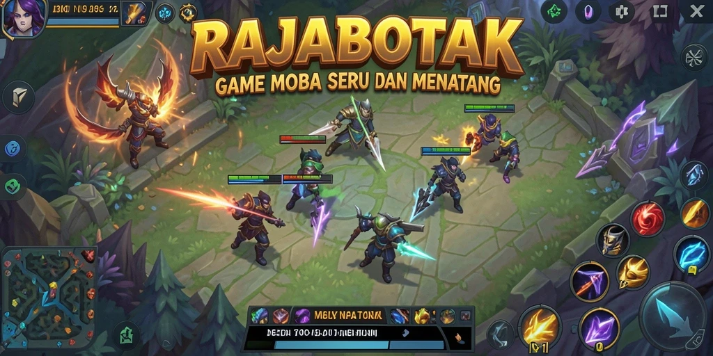 Tampilan gameplay seru dari RAJABOTAK dengan aksi pertarungan intens.