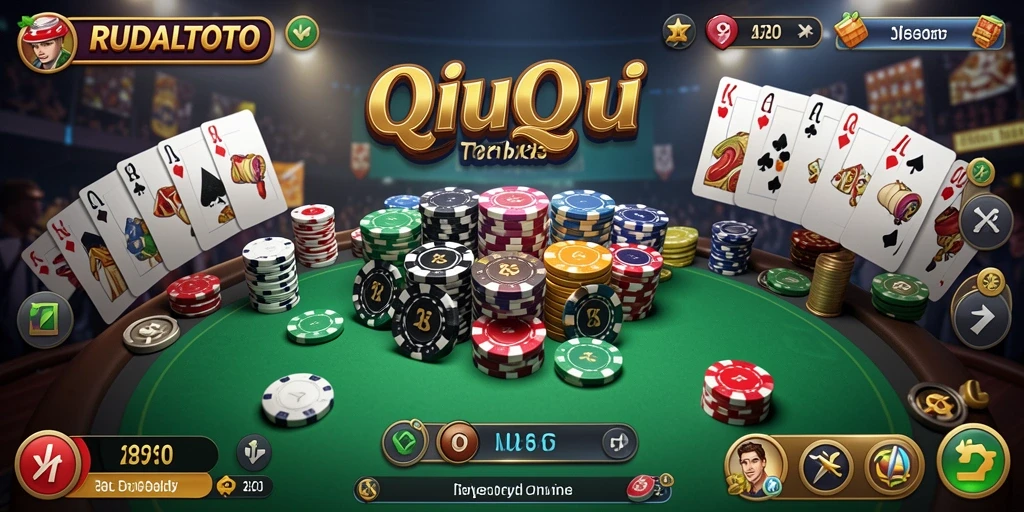 Tampilan gameplay QiuQiu yang menarik dan interaktif di RUDALTOTO.