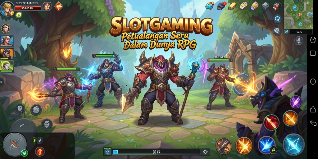 Tampilan gameplay <strong>SLOTGAMING</strong> dengan karakter yang beraksi dalam pertempuran epik.