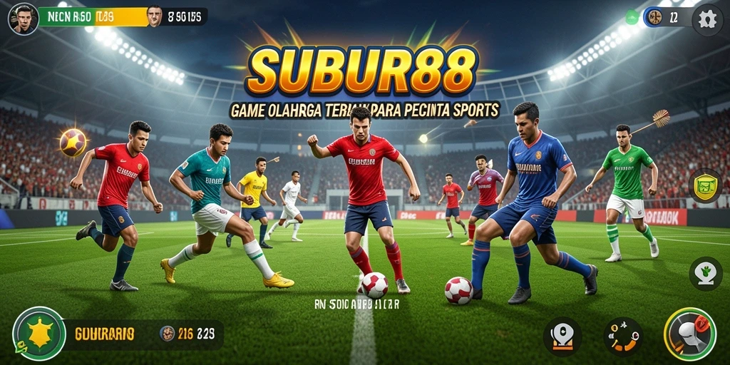 Screenshot gameplay SUBUR88 yang penuh aksi olahraga.