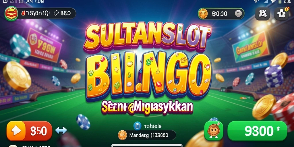 Tampilan menarik dari gameplay Bingo di SULTANSLOT.