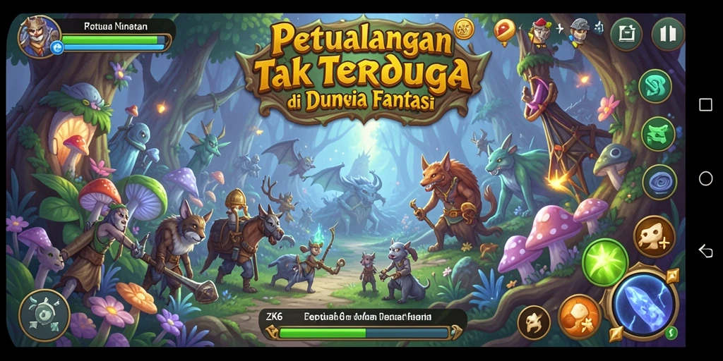 Tangkapan layar gameplay ZK6 menampilkan aksi petualangan yang seru.